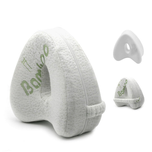 Sereni Comfort Orthopedic Knee Pillow – Premium Memory Foam Leg Pillow for Side Sleepers, Sciatica, Lower Back, Hip, and Joint Pain Relief – Ergonomic Contoured Design with Breathable Washable Cover
