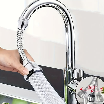 Universal 360° Rotating Faucet Extender | Anti-Splash Water-Saving Aerator for Kitchen & Bathroom