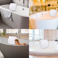 SereniComfort 4D Luxury Bath Pillow – Non-Slip Spa Cushion with Air Mesh & Neck Support