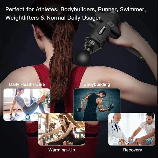 High-Frequency Massage Gun | Portable Electric Massager for Muscle Relaxation and Fitness Recovery