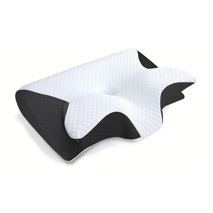 Butterfly Memory Foam Cervical Pillow | Orthopaedic Neck Support and Massage for Comfortable Sleep