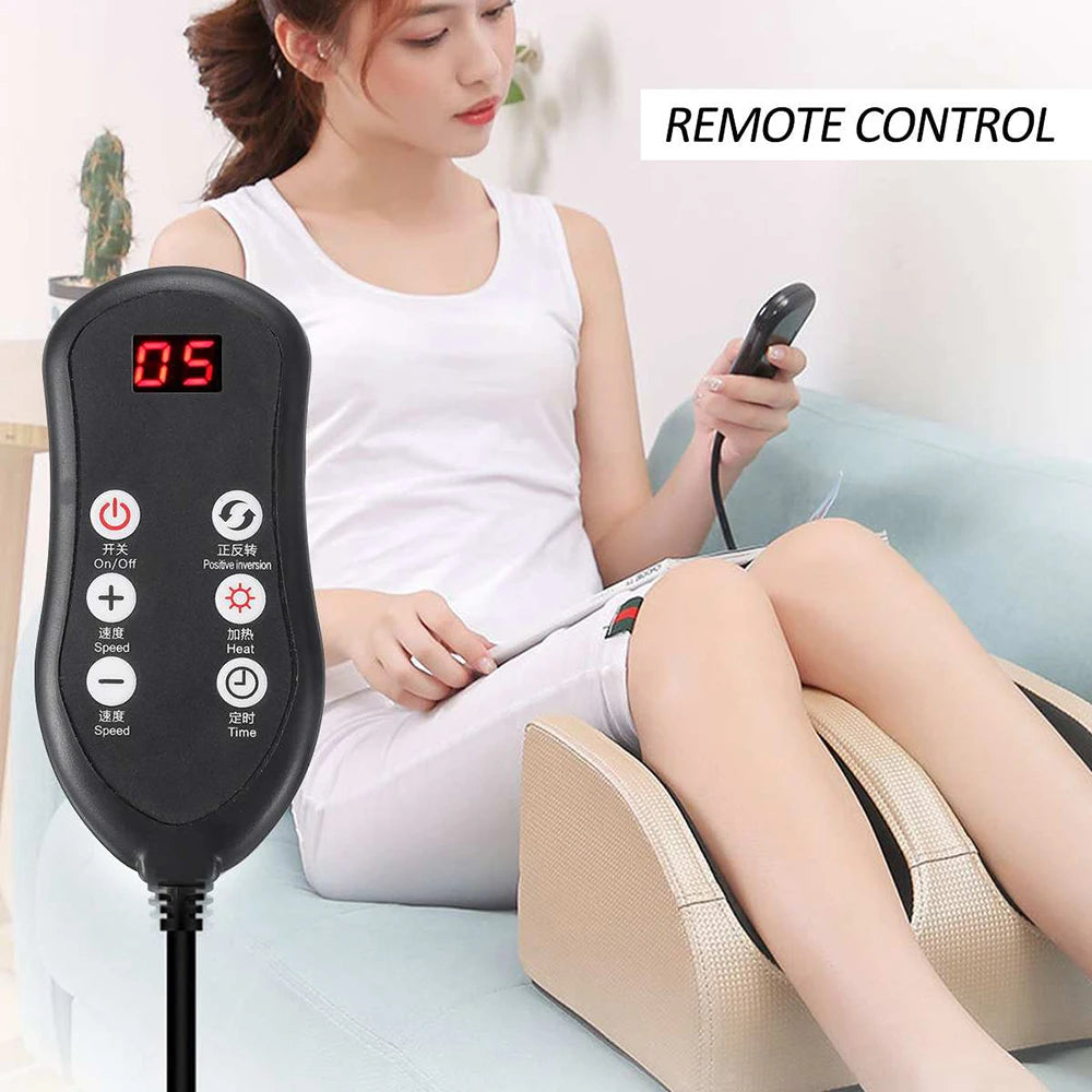 Electric Heated Foot Massager  Shiatsu Kneading & Compression Therapy  Pain Relief & Muscle Relaxation